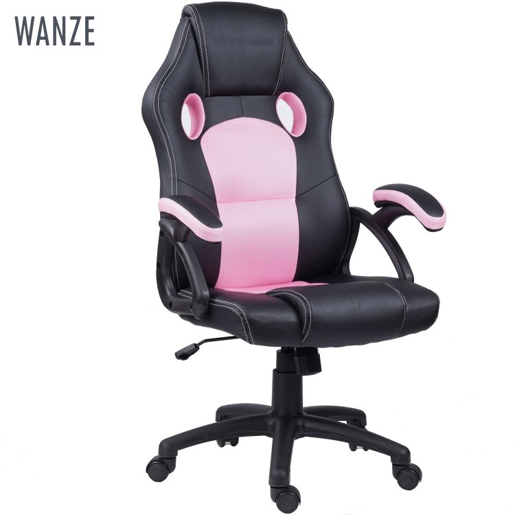 Comfortable PU Leather Computer Chair Swivel Ergonomic Foreign trade Wholesale Cheap High density sponge