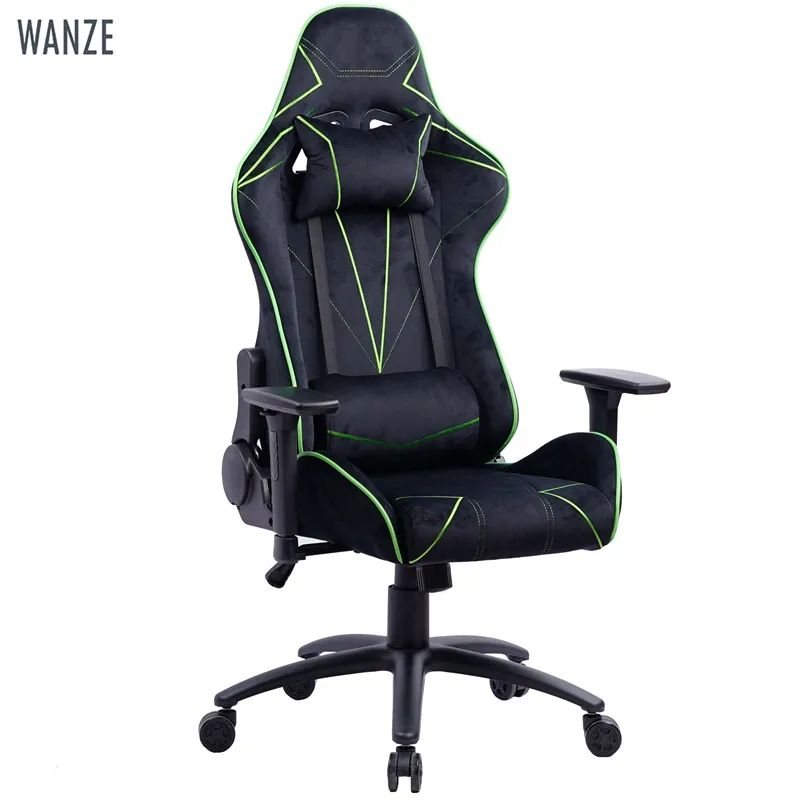 Inexpensive gaming chair swivel with backrest with headrest reclining leisure relaxation High density sponge Adjustable height