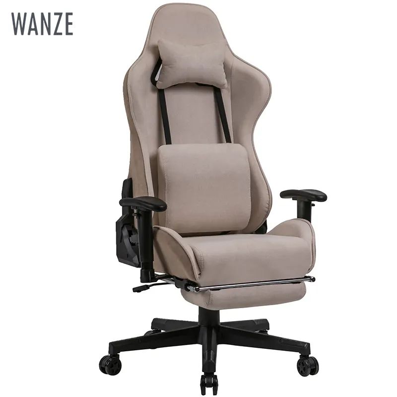 Fabric Headrest&Lumbar Pillow FootRest Gaming chair Leisure Office Chair Ergonomic Wholesale Comfortable High Back