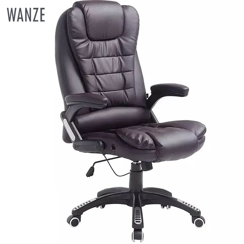 Gaming Computer Chair Adjustable Ergonomic Swivel Gaming Chairck Home Swivel Desk Chair Iron Executive Office Chair PU Leather