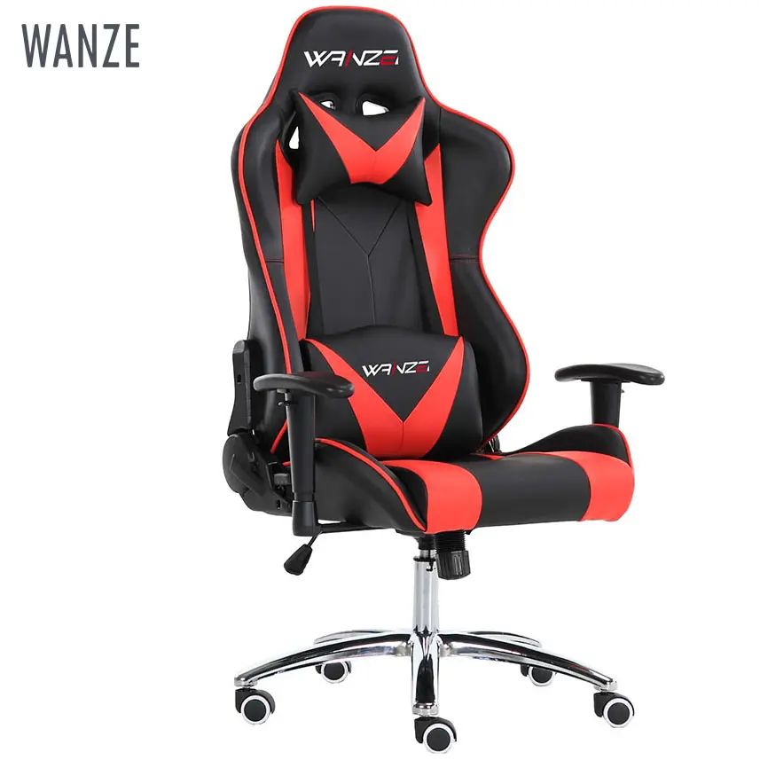 RED Gaming Computer Chair High Quality Swivel Office Ergonomic Racing Office Iron Contemporary Lift Chair Synthetic Leather