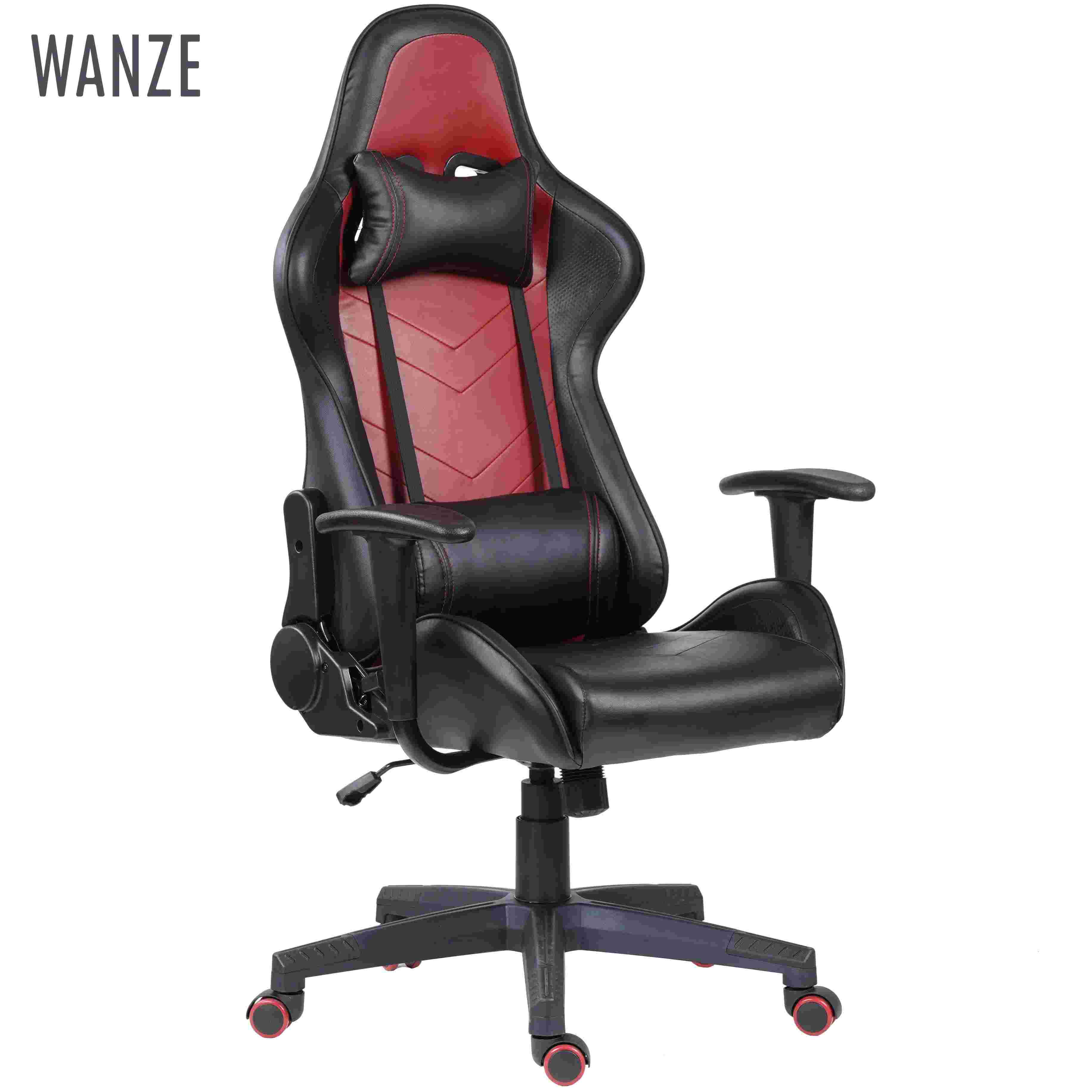 Gaming Computer Chair Adjustable Ergonomic Swivel Gaming Chair Relaxation Iron Contemporary Reclineable Leisure Black Red 940 WZ