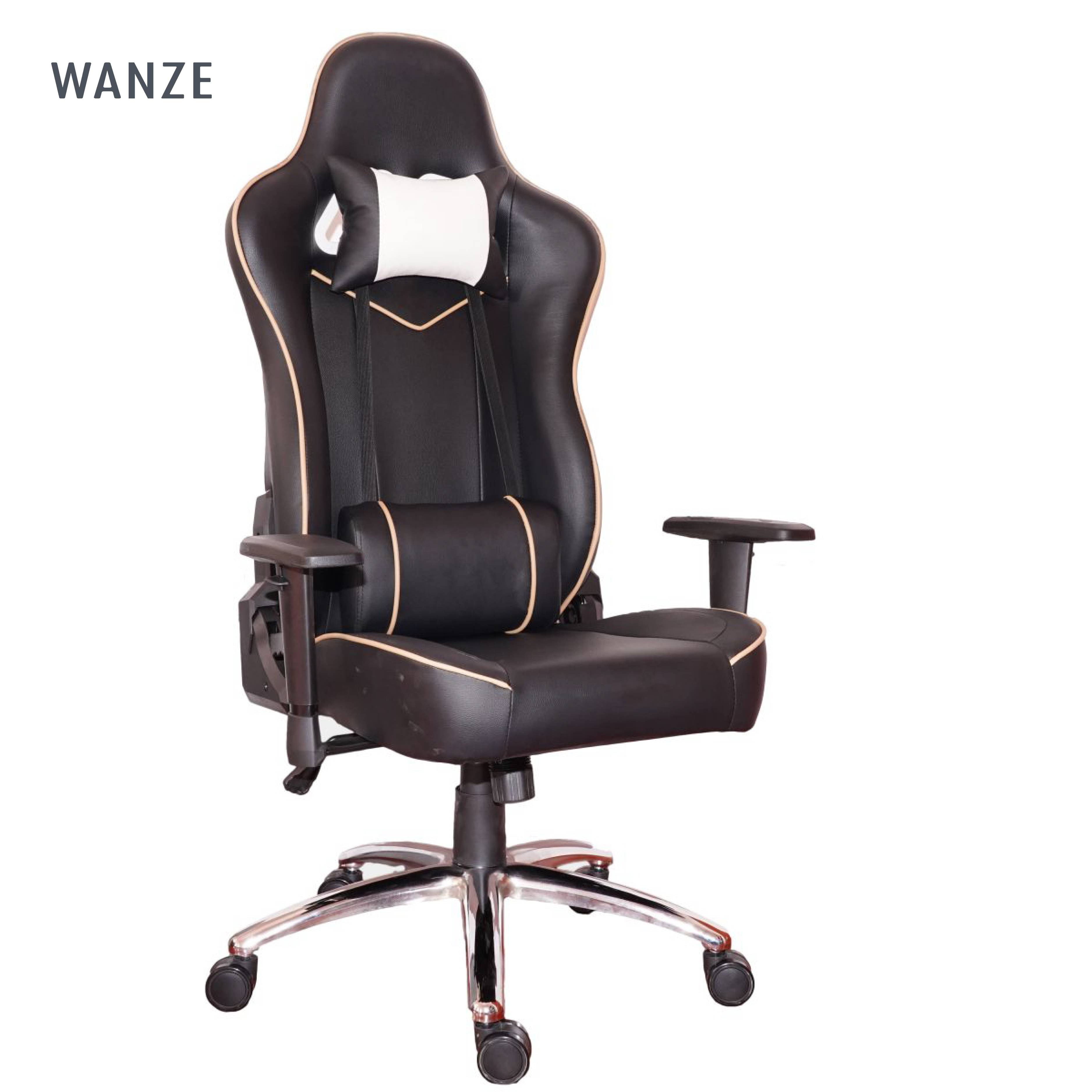 Wholesale black ergonomic PU leather high back rotating adjustable comfortable office chairs