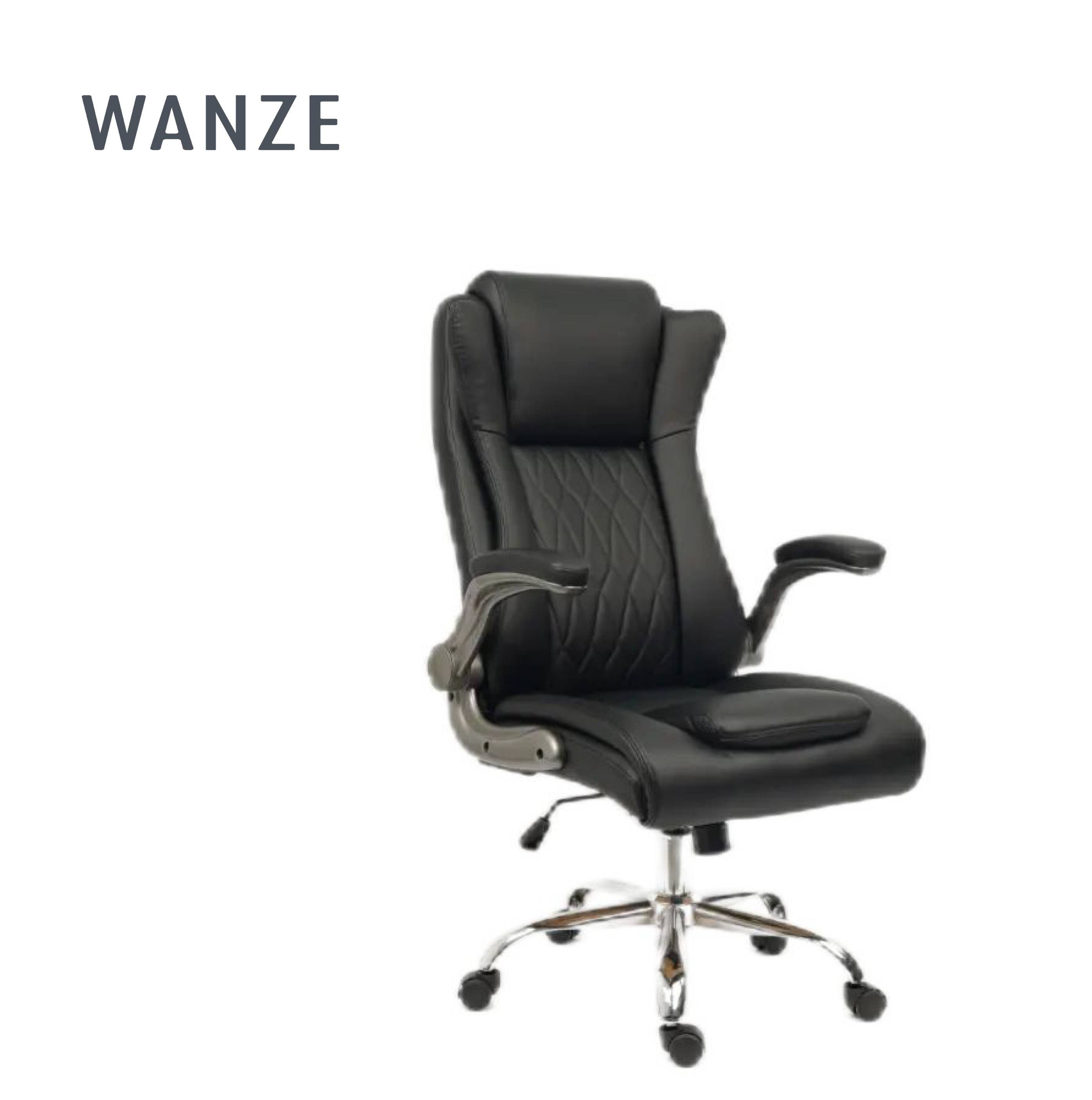 Factory customized high-end boss chair made of PU material with adjustable height, comfortable and atmospheric office chair