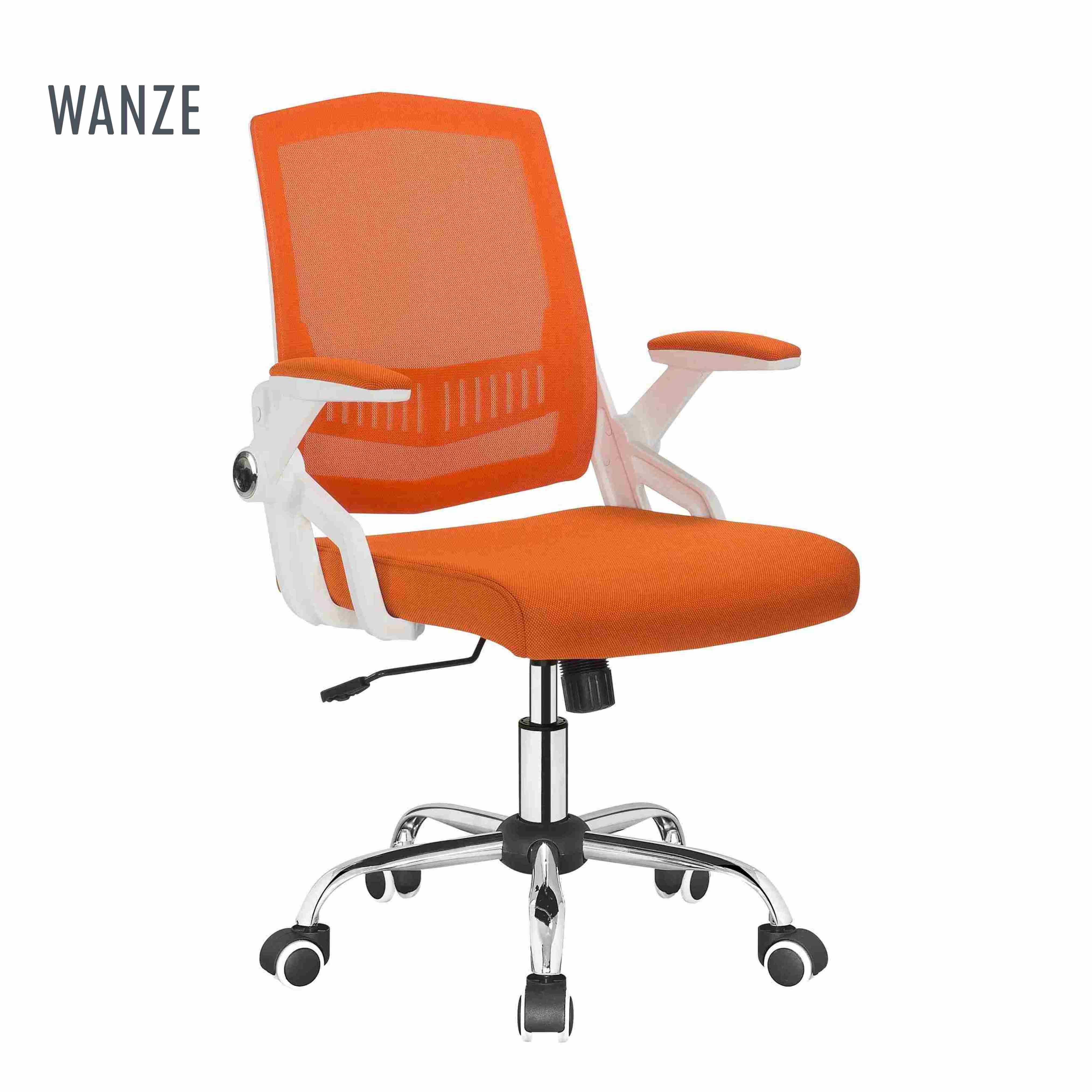 Anji Wholesale Orange Meeting Room Mesh Chair Comfortable Office Chair