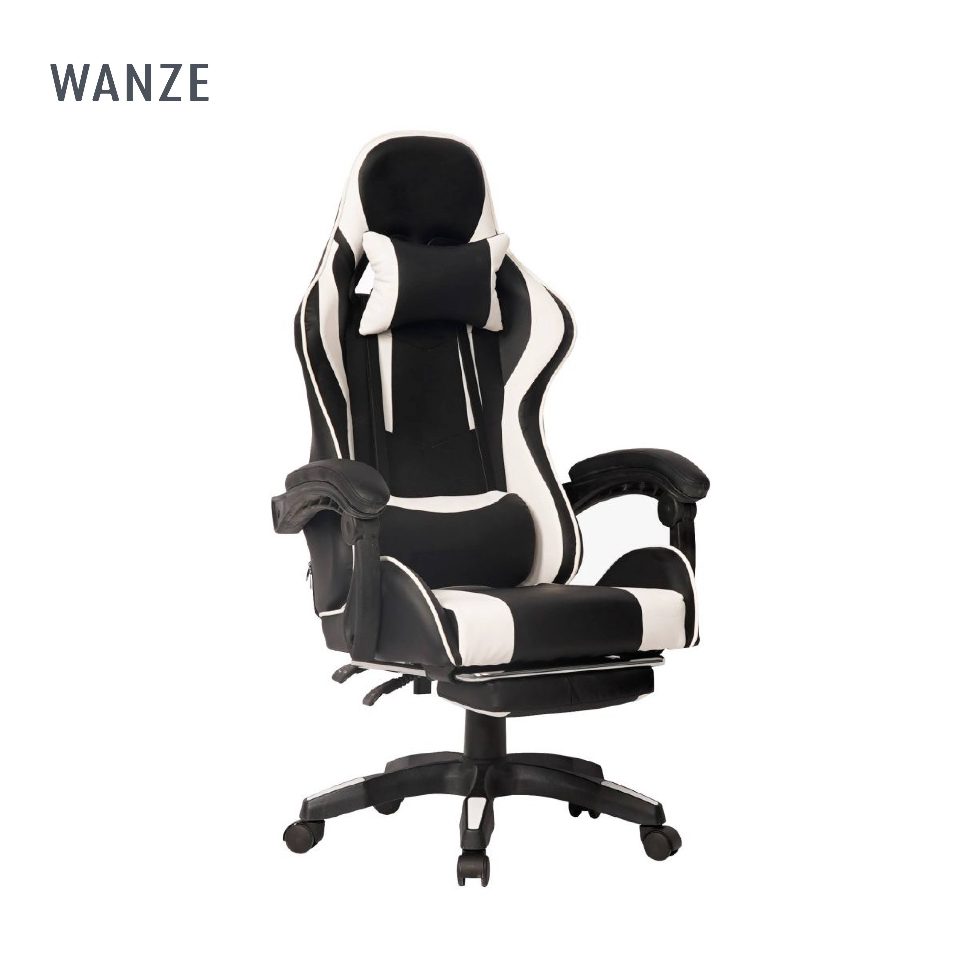 Wholesale of new headrests footstools adjustable linkage armrests high-end black and white gaming racing chairs